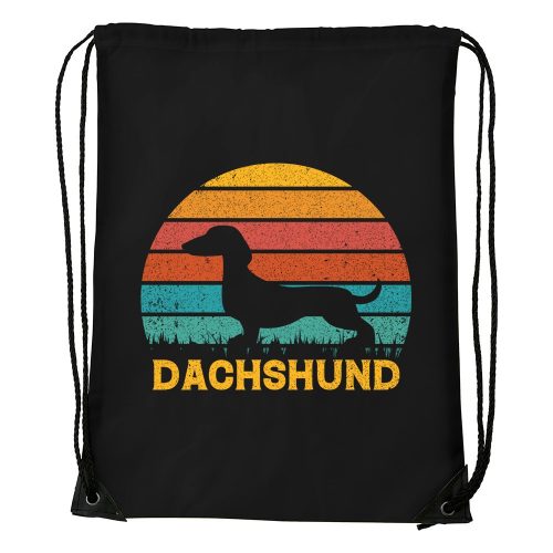 Dachshund02 - Sport táska fekete