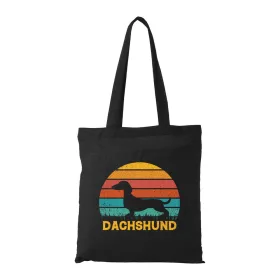 Dachshund02 - Bevásárló táska fekete