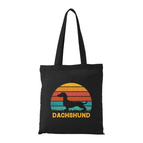 Dachshund02 - Bevásárló táska fekete