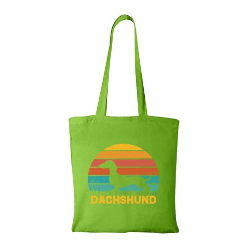 Dachshund02 - Bevásárló táska zöld