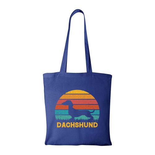 Dachshund02 - Bevásárló táska kék