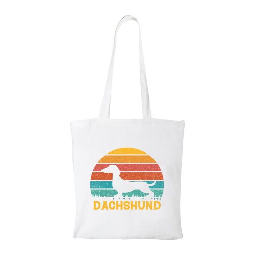 Dachshund02 - Bevásárló táska fehér