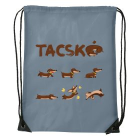 Tacskó - Sport táska szürke v2