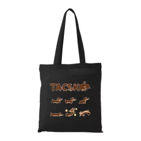 Tacskó - Bevásárló táska fekete v2