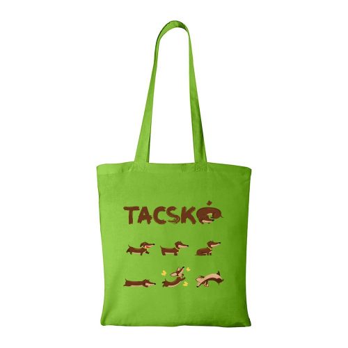 Tacskó - Bevásárló táska zöld