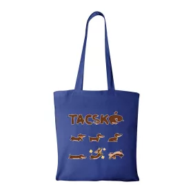 Tacskó - Bevásárló táska kék v2