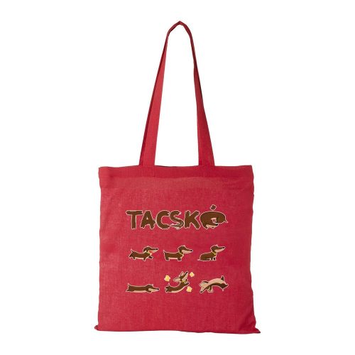 Tacskó - Bevásárló táska piros