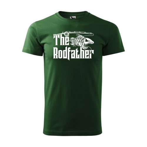 Póló The rodfather  mintával - Zöld L méretben