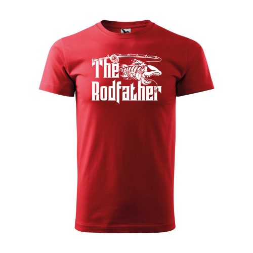 Póló The rodfather  mintával - Piros XL méretben