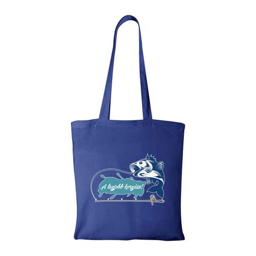 A legjobb horgász! - Bevásárló táska kék
