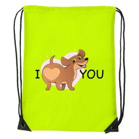 I love you - Sport táska sárga v1603