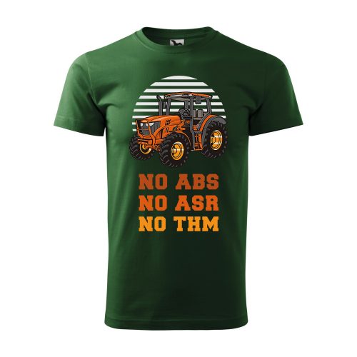 Póló No ABKS No ASR No THM  mintával - Zöld L méretben