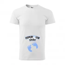 Póló Hamarosan jövök! Fiú  mintával - Fehér