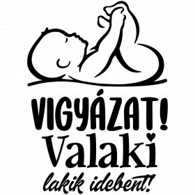 Vigyázat! Valaki lakik idebent! - Sport táska fehér