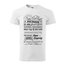 Póló Büszke borsodi vagyok  mintával - Fehér