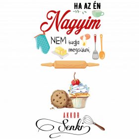 Ha az én nagyim nem tudja megsütni - Sport táska fehér