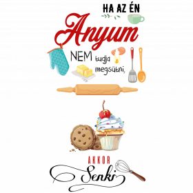 Ha az én anyum nem tudja megsütni - Sport táska fehér