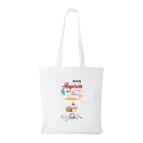   Ha az én anyósom nem tudja megsütni - Bevásárló táska fehér