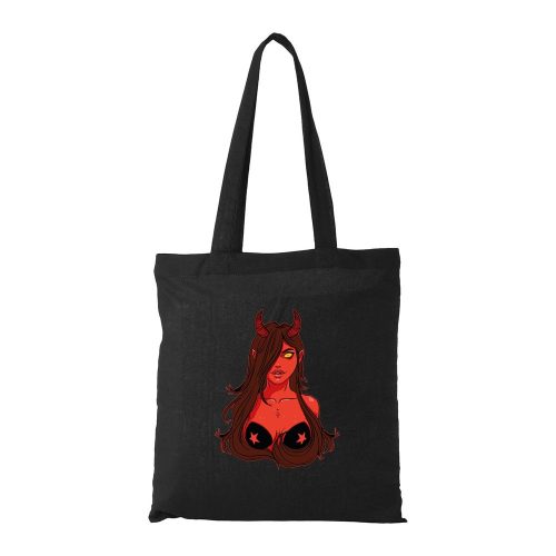 Démon lány - Bevásárló táska fekete