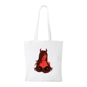 Démon lány - Bevásárló táska fehér