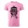 Póló BBQ time  mintával - Rózsaszín S méretben