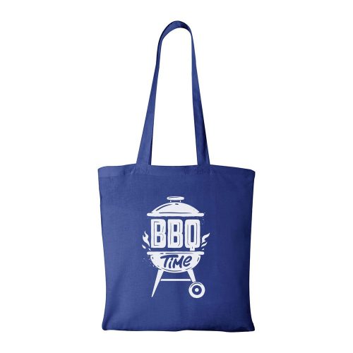 BBQ time - Bevásárló táska kék