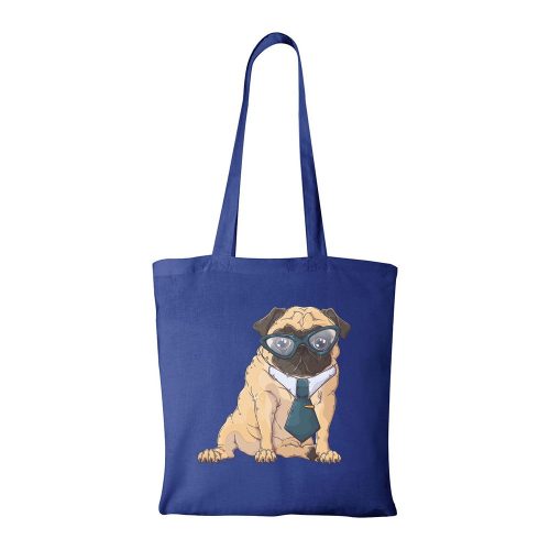 Pug Dog - Bevásárló táska kék