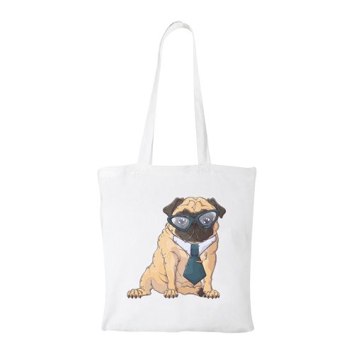 Pug Dog - Bevásárló táska fehér