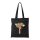 Zsiráf fejhallgatóval - Bevásárló táska fekete