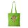 Zsiráf fejhallgatóval - Bevásárló táska zöld