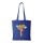 Zsiráf fejhallgatóval - Bevásárló táska kék