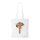 Zsiráf fejhallgatóval - Bevásárló táska fehér
