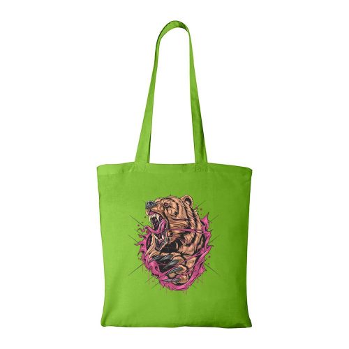 Grizzly medve - Bevásárló táska zöld