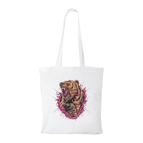 Grizzly medve - Bevásárló táska fehér