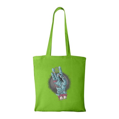 Zombi kéz - Bevásárló táska zöld