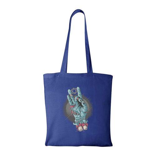 Zombi kéz - Bevásárló táska kék