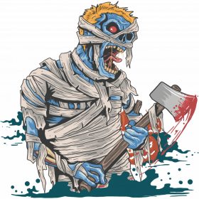 Baltás zombi - Sport táska fehér