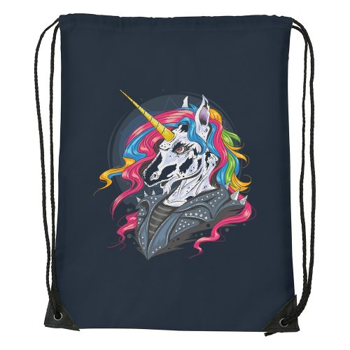 Punk unicorn - Sport táska navy kék