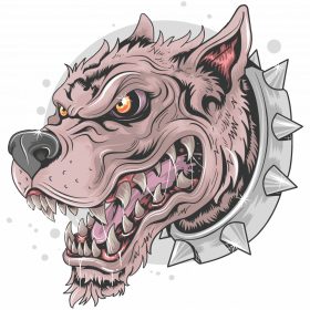 Mérges kutya - Sport táska fehér