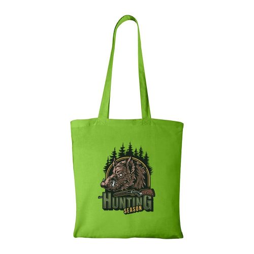 Vaddisznó vadászat- Bevásárló táska zöld