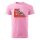 Póló I am a love machine  mintával - Rózsaszín XL méretben