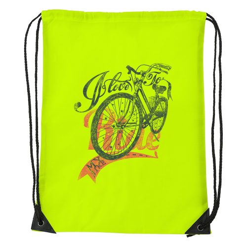 I love to my bike - Sport táska sárga
