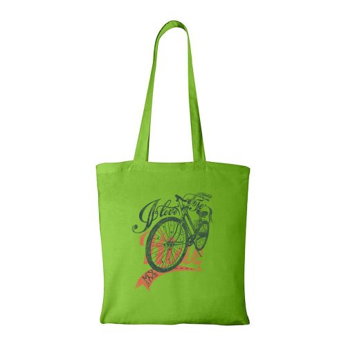 I love to my bike - Bevásárló táska zöld