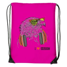 Zenét hallgató sas - Sport táska magenta