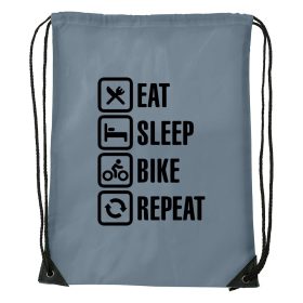 Eat sleep bike repeat - Sport táska szürke