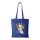 Zenét hallgató zsiráf - Bevásárló táska kék