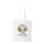 Zenét hallgató zsiráf - Bevásárló táska fehér