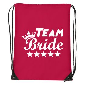 Team Bride - Sport táska piros v3
