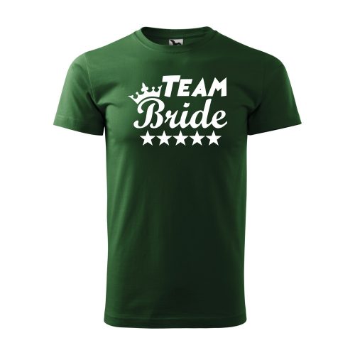 Póló Team bride  mintával - Zöld XXXL méretben