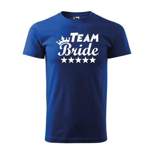 Póló Team bride  mintával - Kék L méretben
